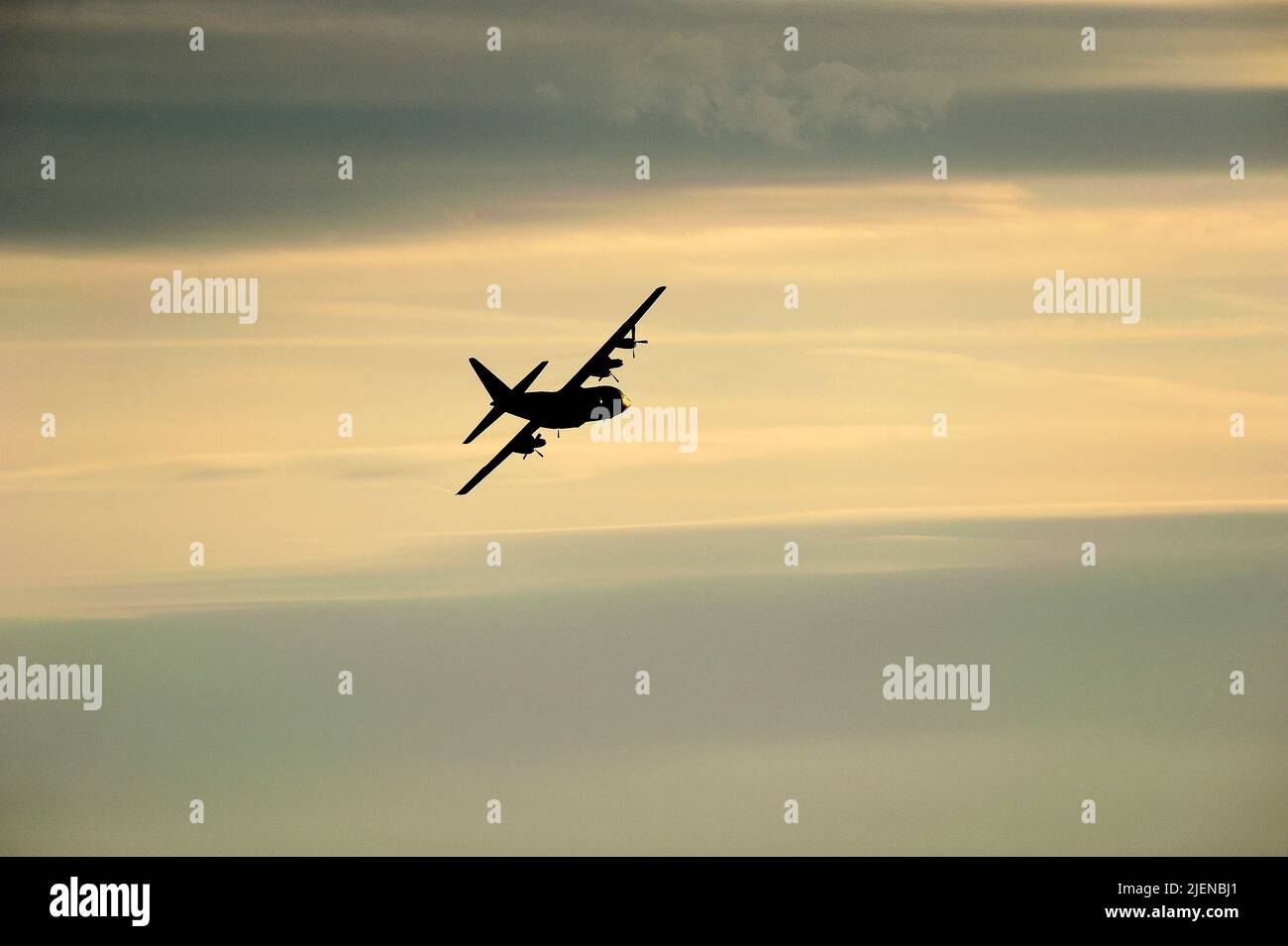 C-130H Hercules, Lockheed, trasporto militare, militare, trasporto aereo militare. Foto Stock