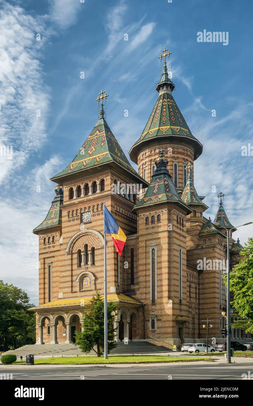 La Cattedrale Ortodossa di Timisoara in Romania Foto Stock
