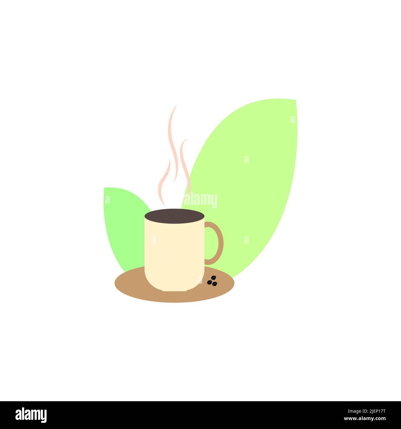 si tratta di un elemento di illustrazione del disegno dell'icona del vettore caffè Foto Stock