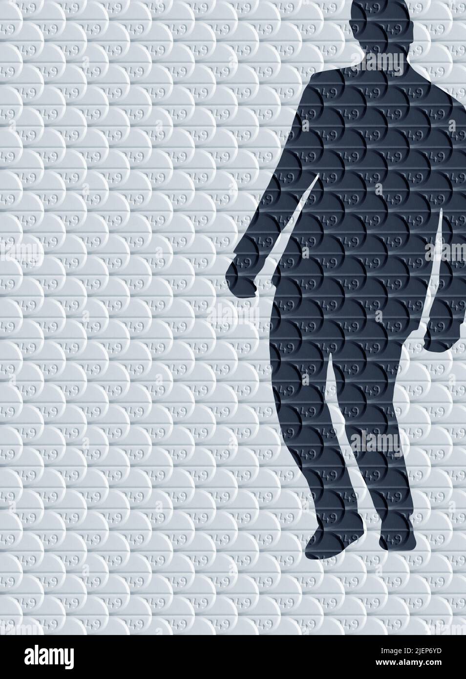 Dipendenza da oppioidi Foto Stock