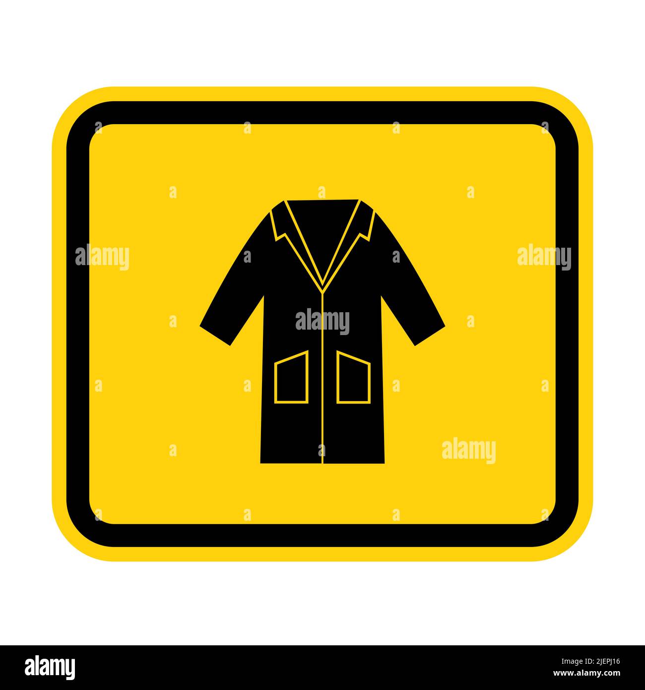 PPE Icon.Wear Smock Symbol Sign isolate on White background,Vector Illustration EPS.10 Illustrazione Vettoriale