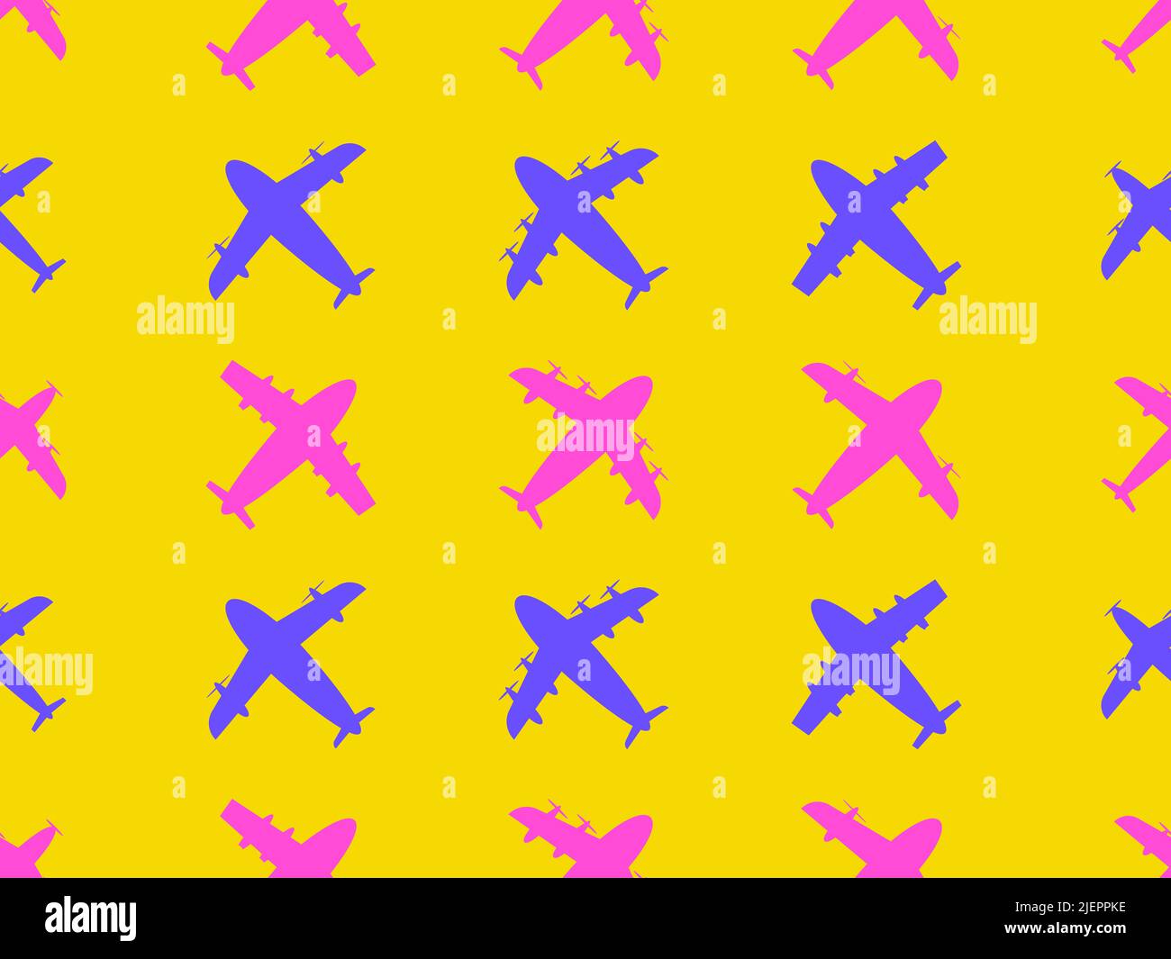 Modello senza giunture degli aeroplani. Contorni multicolore di velivoli con turbine ed eliche. Progettazione di velivoli per poster, striscioni e articoli promozionali Illustrazione Vettoriale