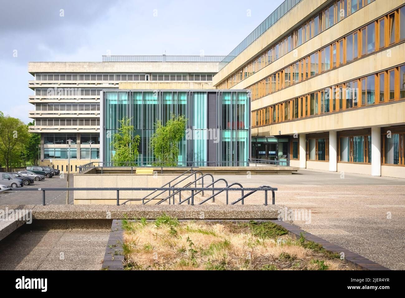 Edinburgh, Scotland, UK - edificio della scuola d'affari, Edinburgh University by LDN Architects Foto Stock