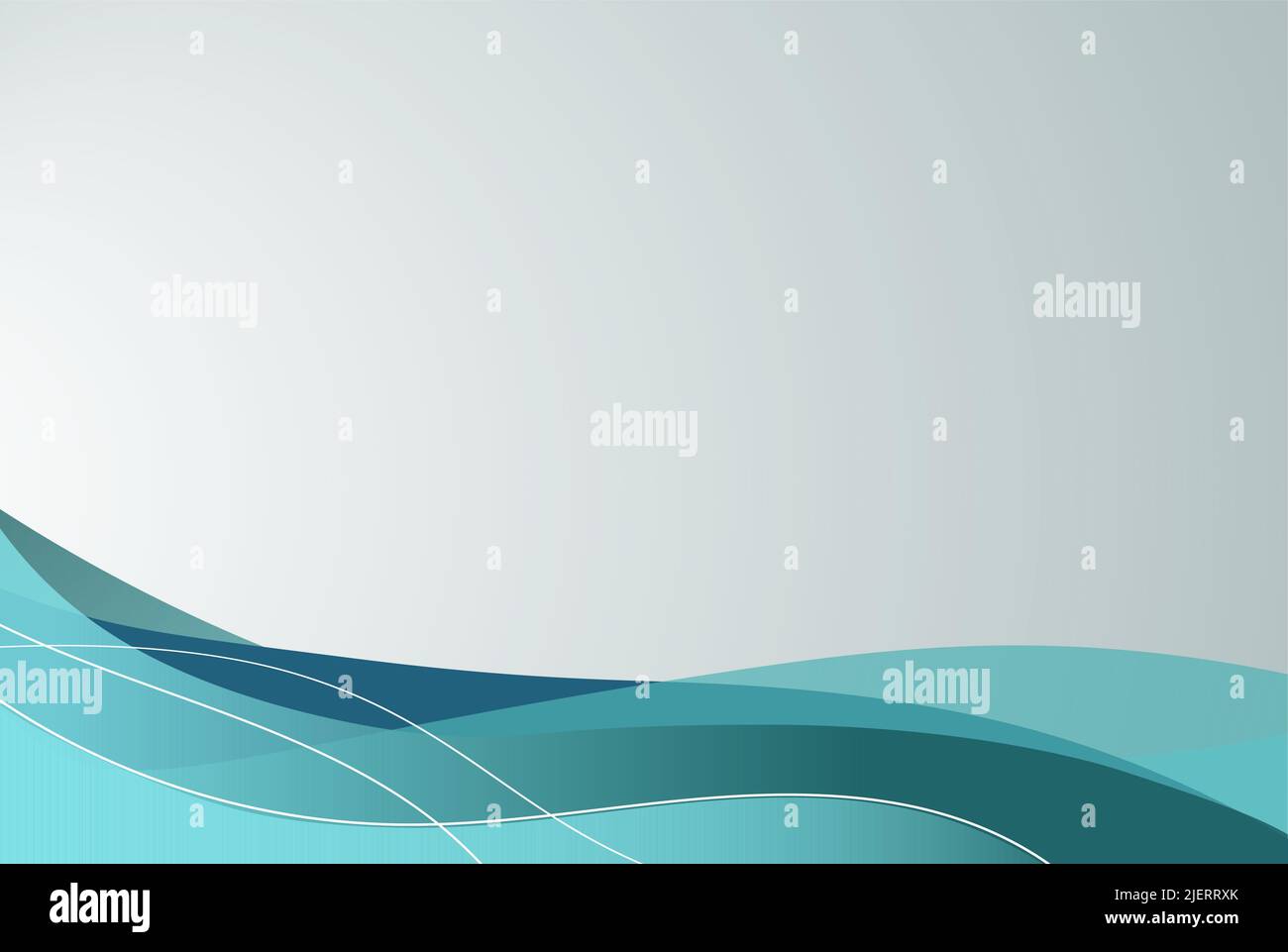 Sfondo con linee ondulate e su sfondo grigio con linee ondulate blu Illustrazione Vettoriale
