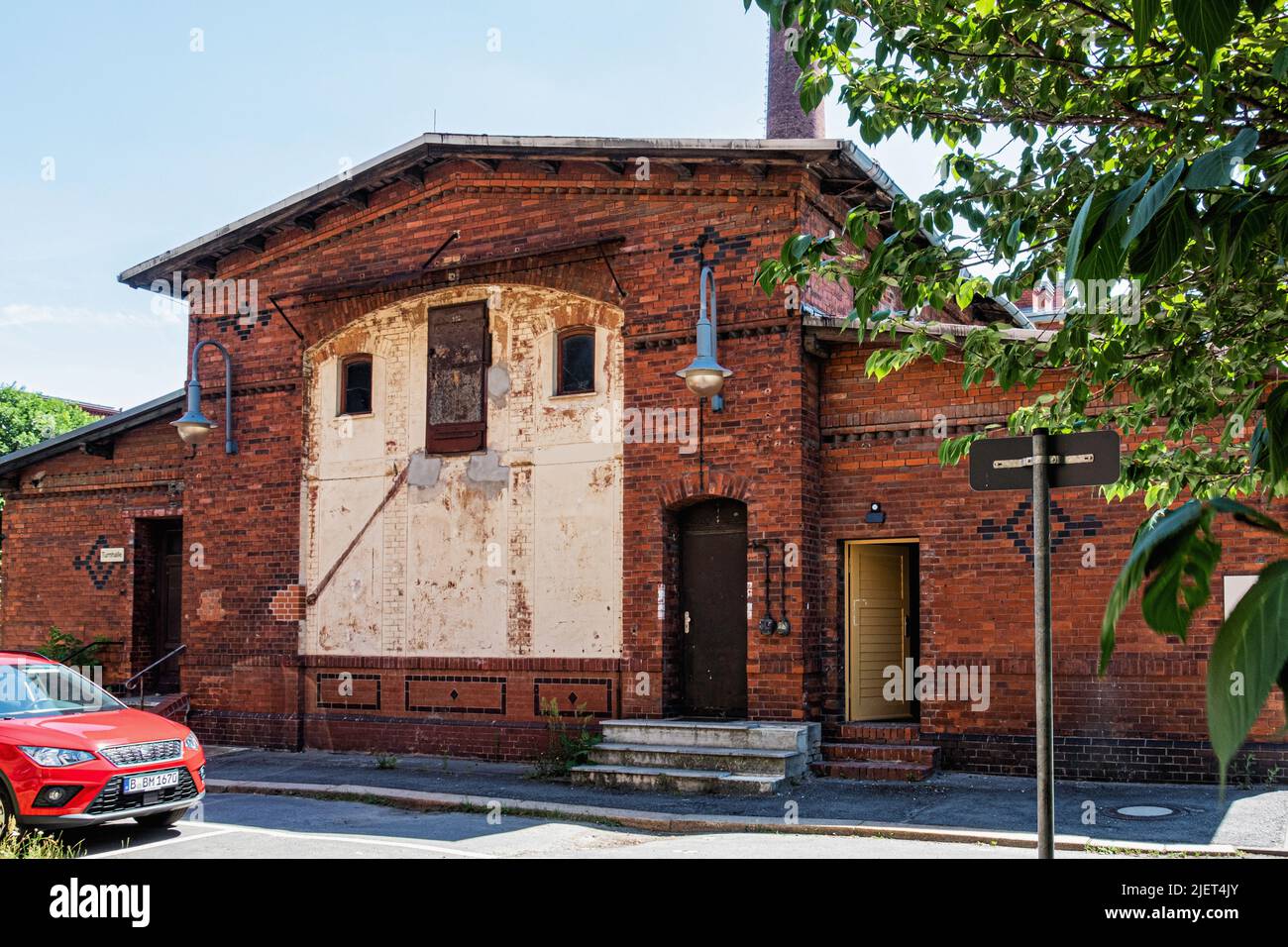 Casa 4, servizi di benessere giovanile di Pankow District Office situato in edifici storici ospedale da architetto Hermann Blankenstein & completato nel 188 Foto Stock