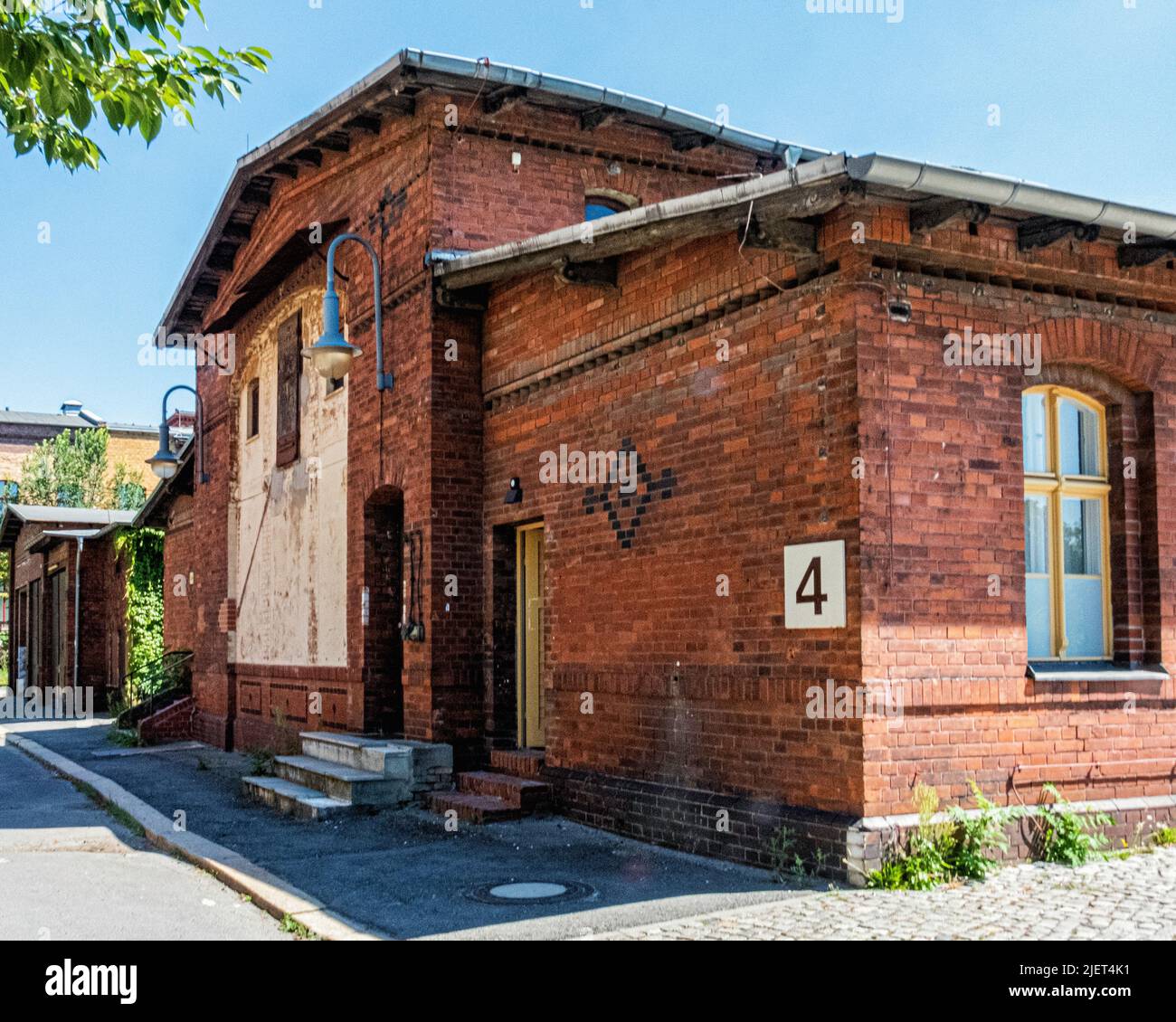 Casa 4, servizi di benessere giovanile di Pankow District Office situato in edifici storici ospedale da architetto Hermann Blankenstein & completato nel 188 Foto Stock