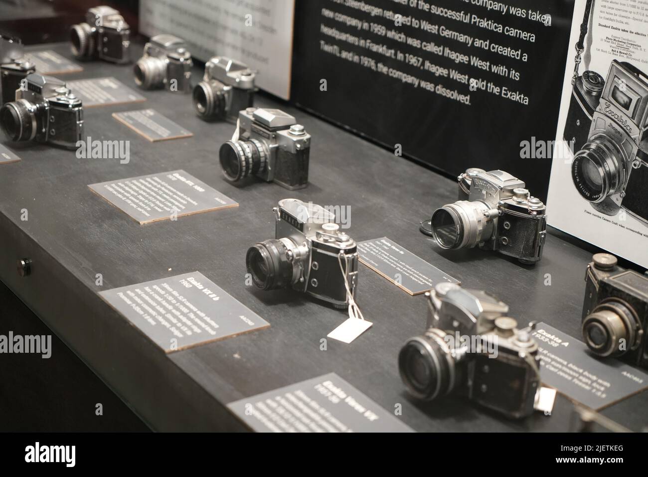 Queste sono alcune macchine fotografiche antiche Foto Stock