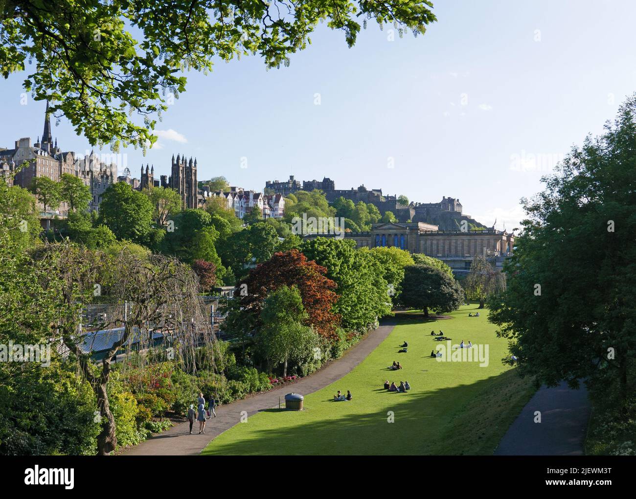 East Princes Street Gardens, Edimburgo, Scozia Foto Stock