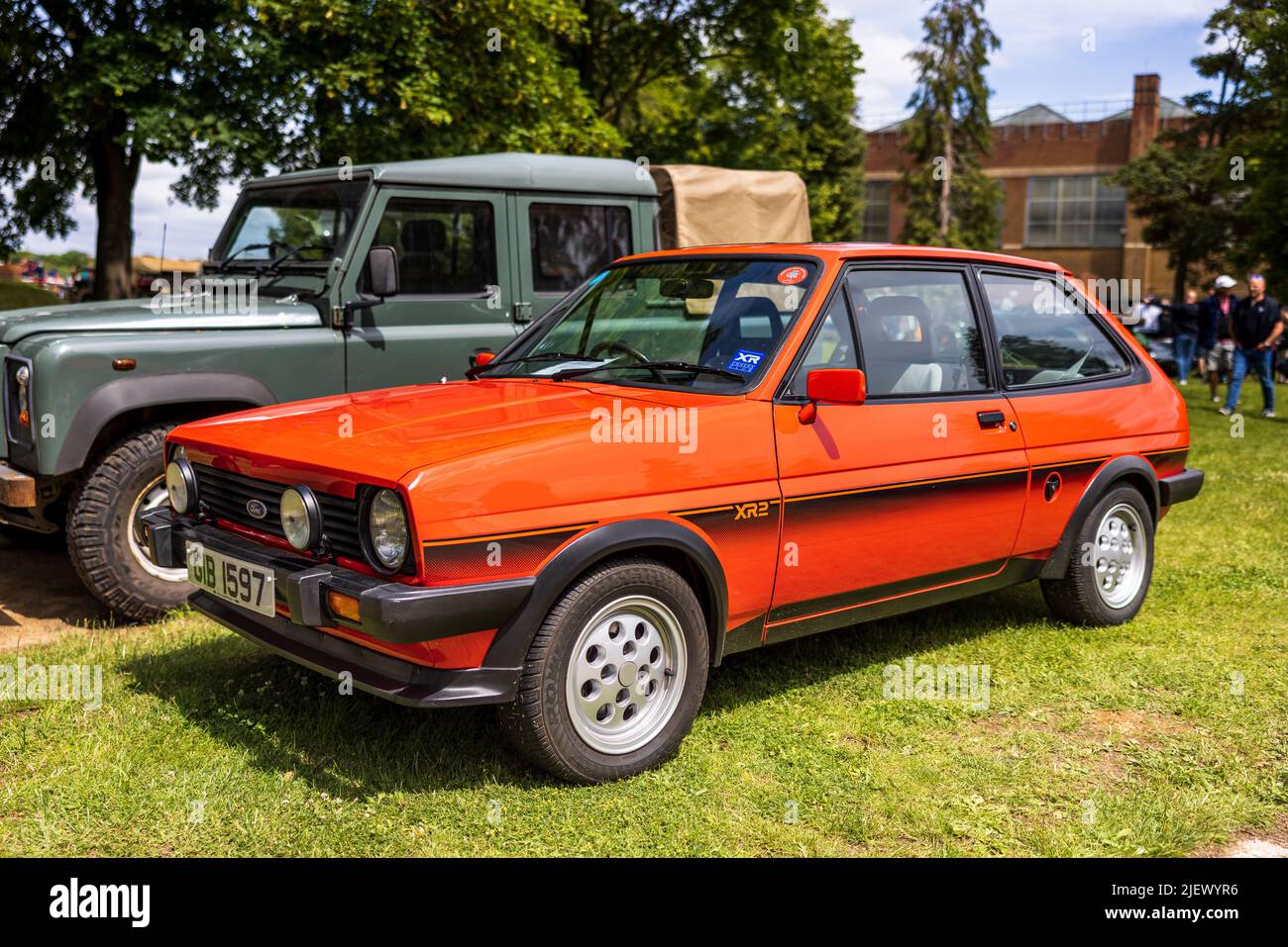 1982 Ford Fiesta XR2 ‘GIB 1597’ in mostra allo Scramble del Bicester il 19th giugno 2022 Foto Stock