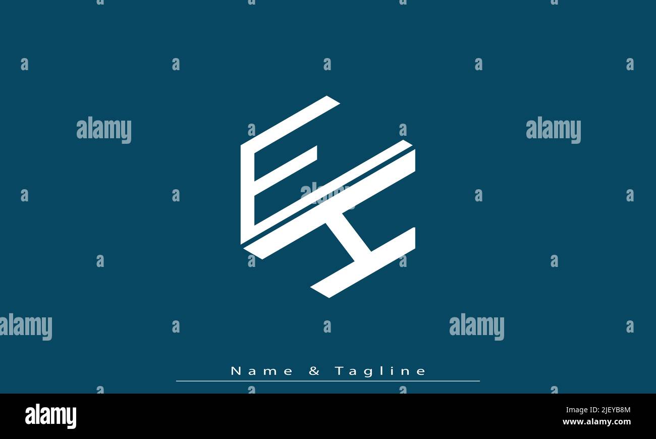 Lettere alfabetiche iniziali logo monogramma EH , HE Illustrazione Vettoriale