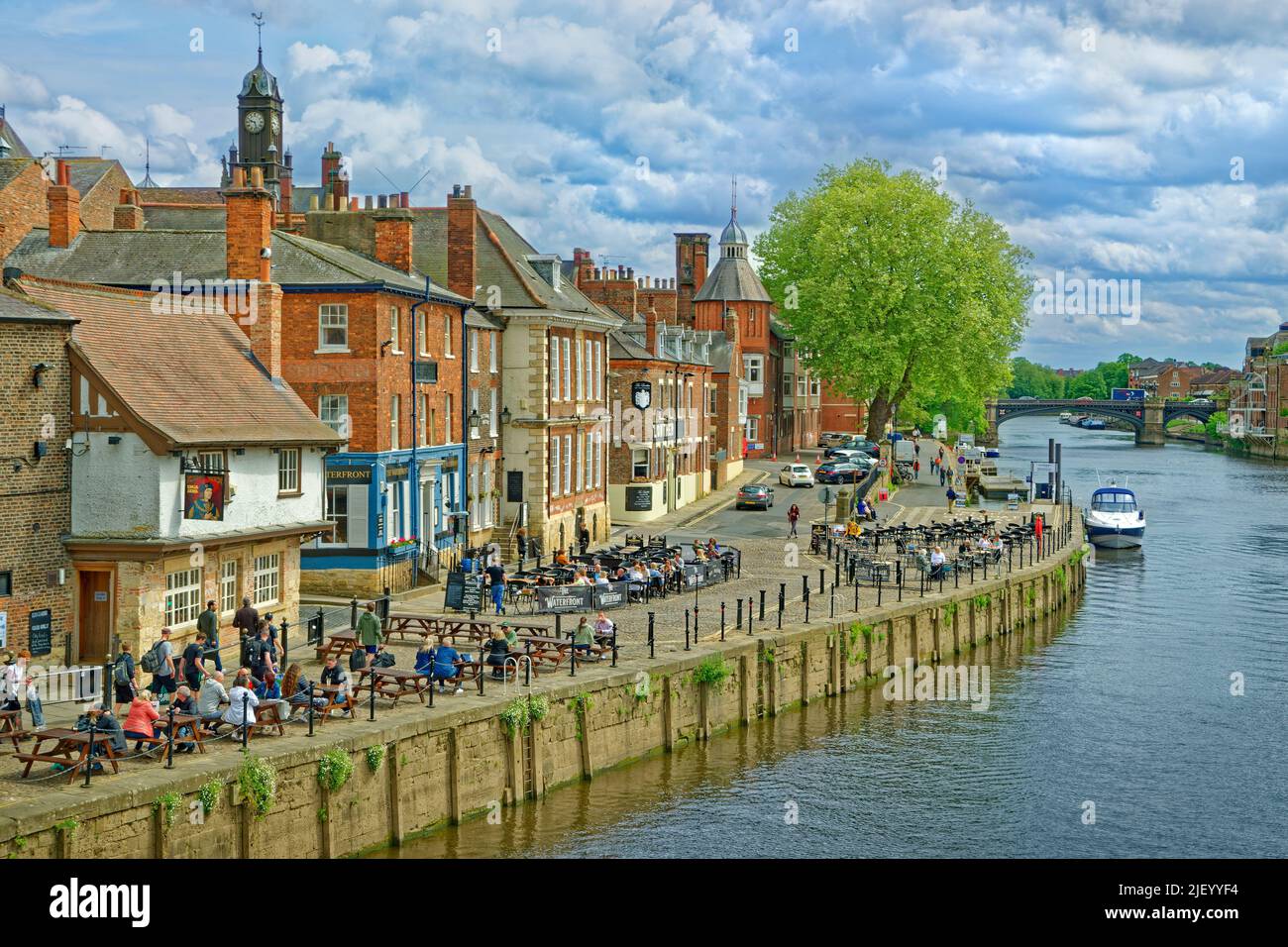 Il fiume Ouse a York, Yorkshire, Inghilterra. Foto Stock