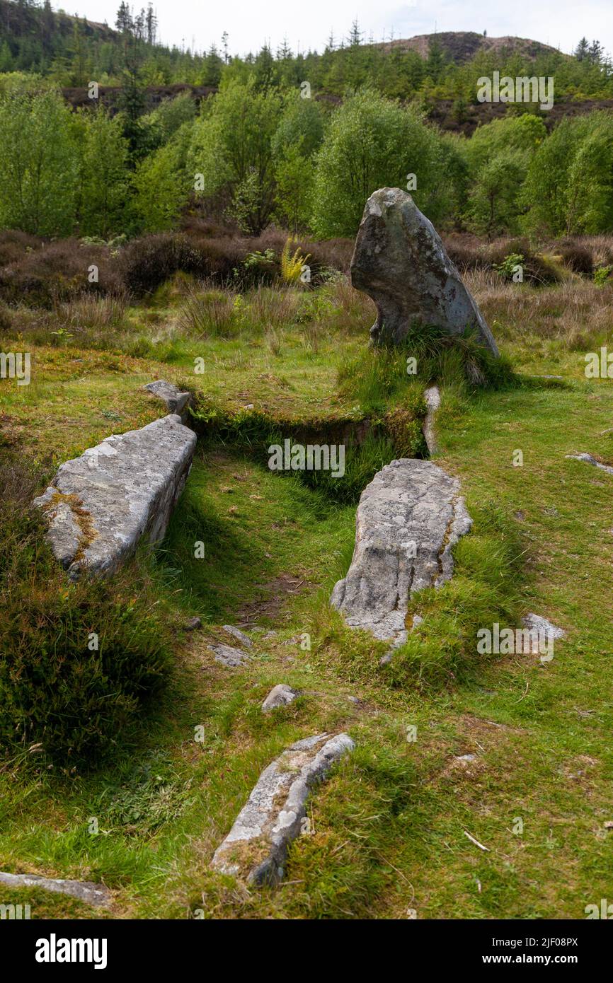 Le tombe giganti megalite sopra la baia di Whiting Foto Stock