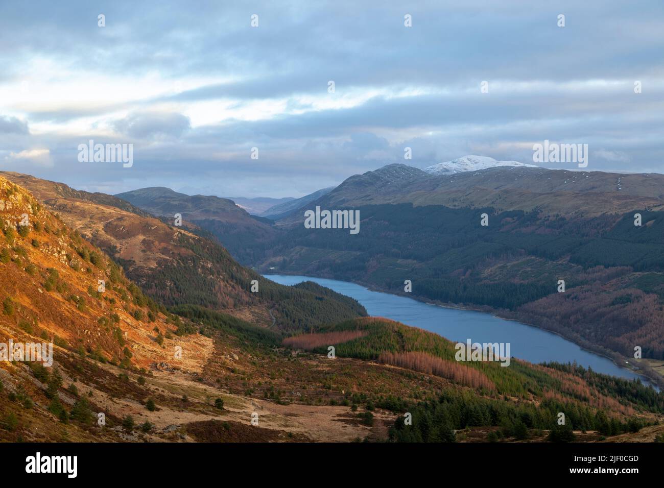 Loch Lubnaig da ben Ledi, Trossachs, Perthshire, Scozia Foto Stock