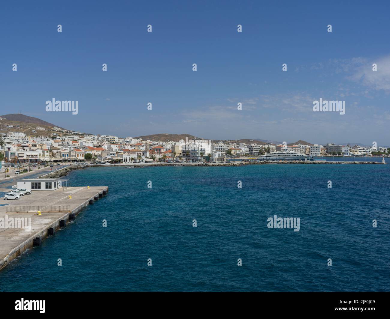 Porto di Tinos Foto Stock