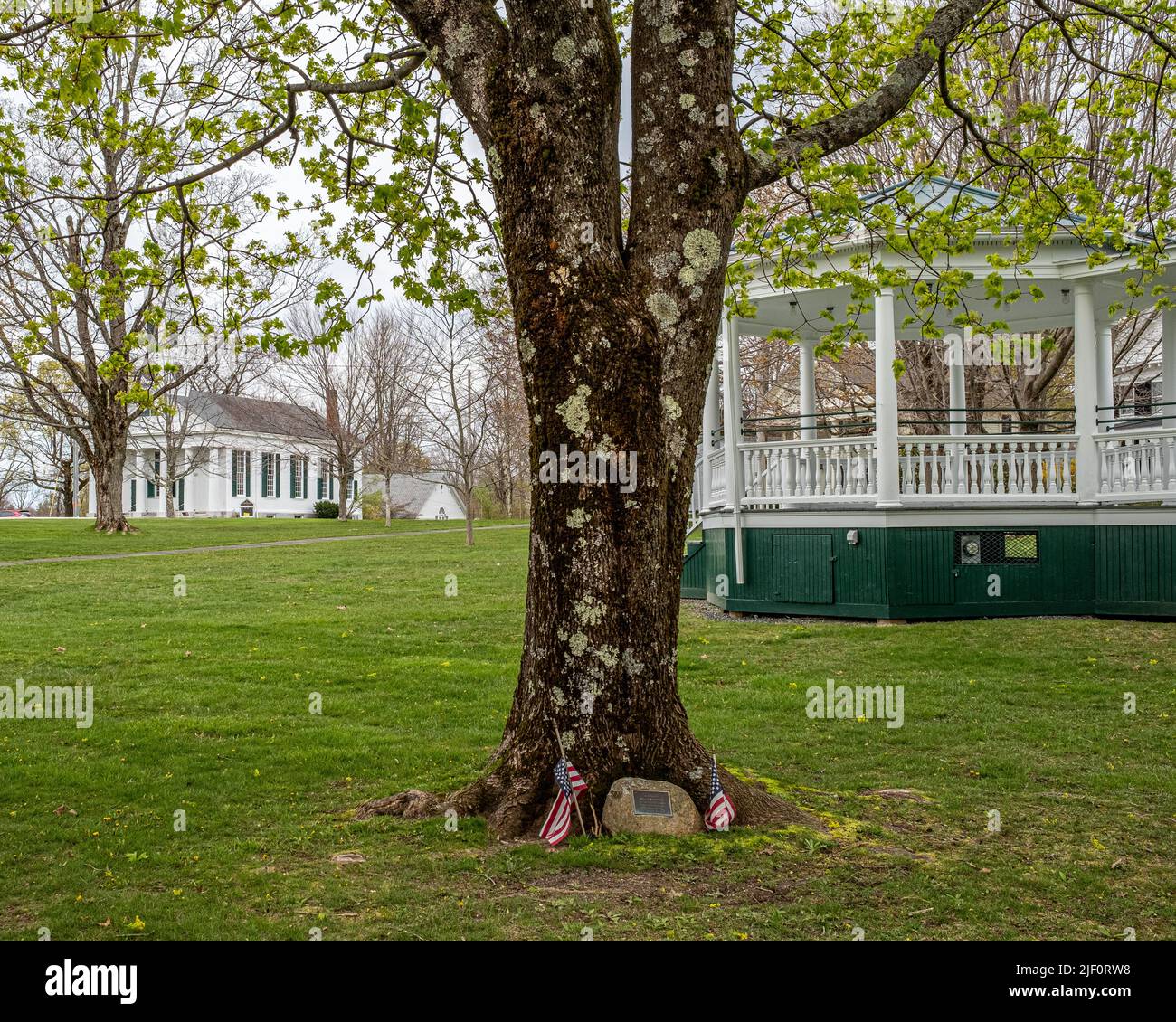 The Petersham, Massachusetts Town Common Foto Stock