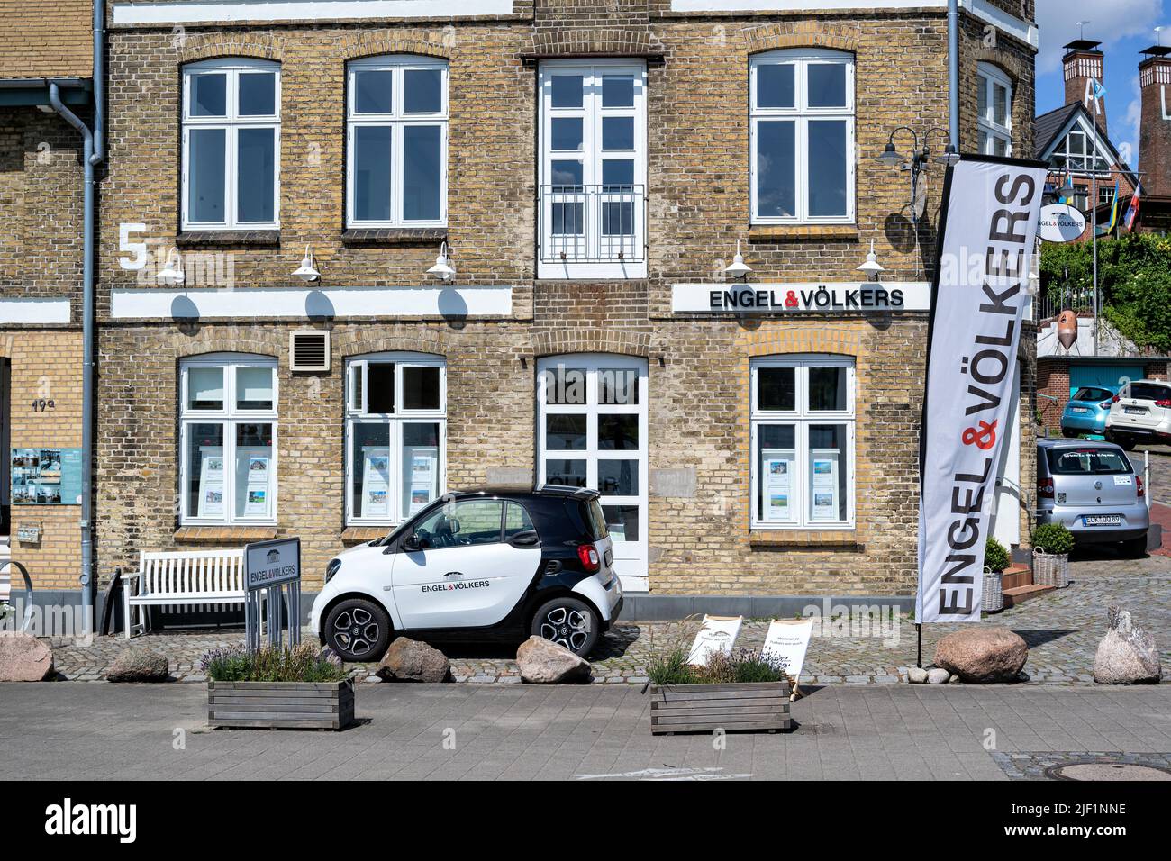 Sede immobiliare Engel & Völkers a Kappeln, Germania Foto Stock