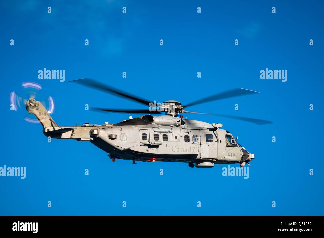 L'elicottero navale Cyclone della Royal Canadian Air Force deriva dall'elicottero civile Sikorsky S-92 e vola dalle navi della Marina. Foto Stock