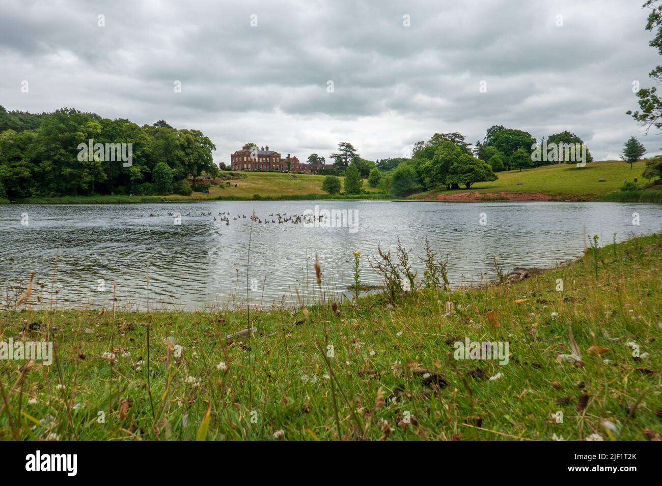 Dudmaston Big Pool Foto Stock