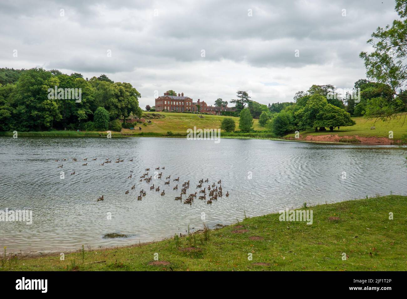 Dudmaston Big Pool Foto Stock