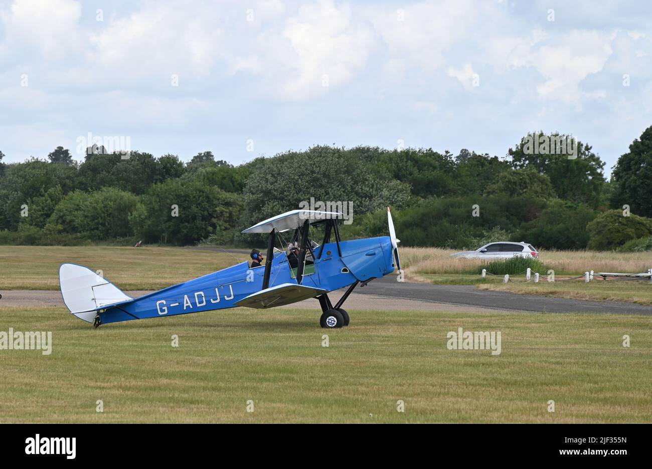 DH 82A Tiger Moth, White Waltham, Berkshire, Inghilterra Foto Stock