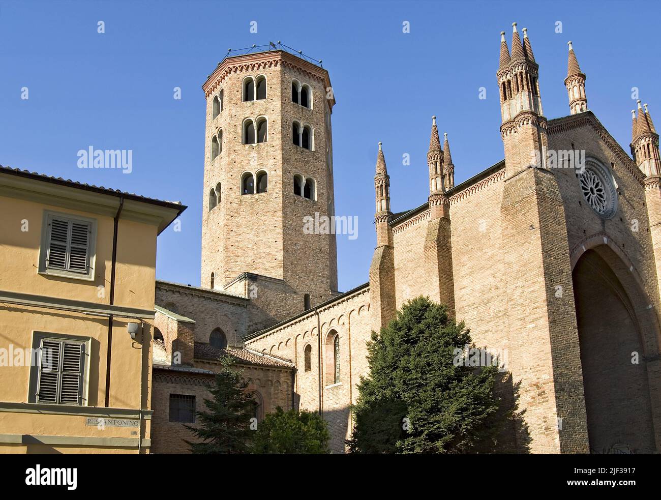 Chiesa Sant'Antonino a Piacenza, Emilia Romagna Foto Stock