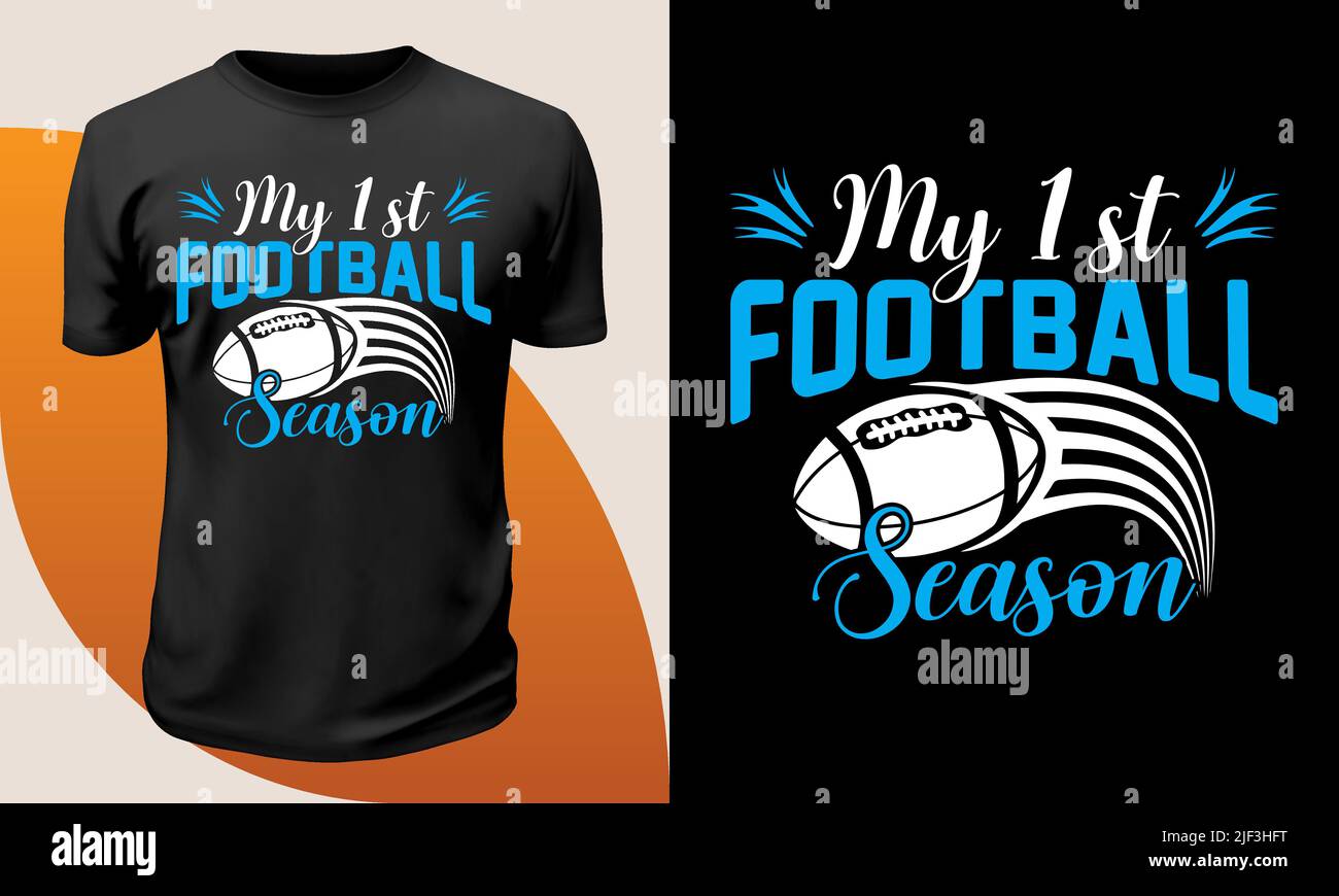 T-shirt football americano, maglia football americano a manica lunga, maglietta da calcio, citazioni tee football americano, citazioni football Illustrazione Vettoriale