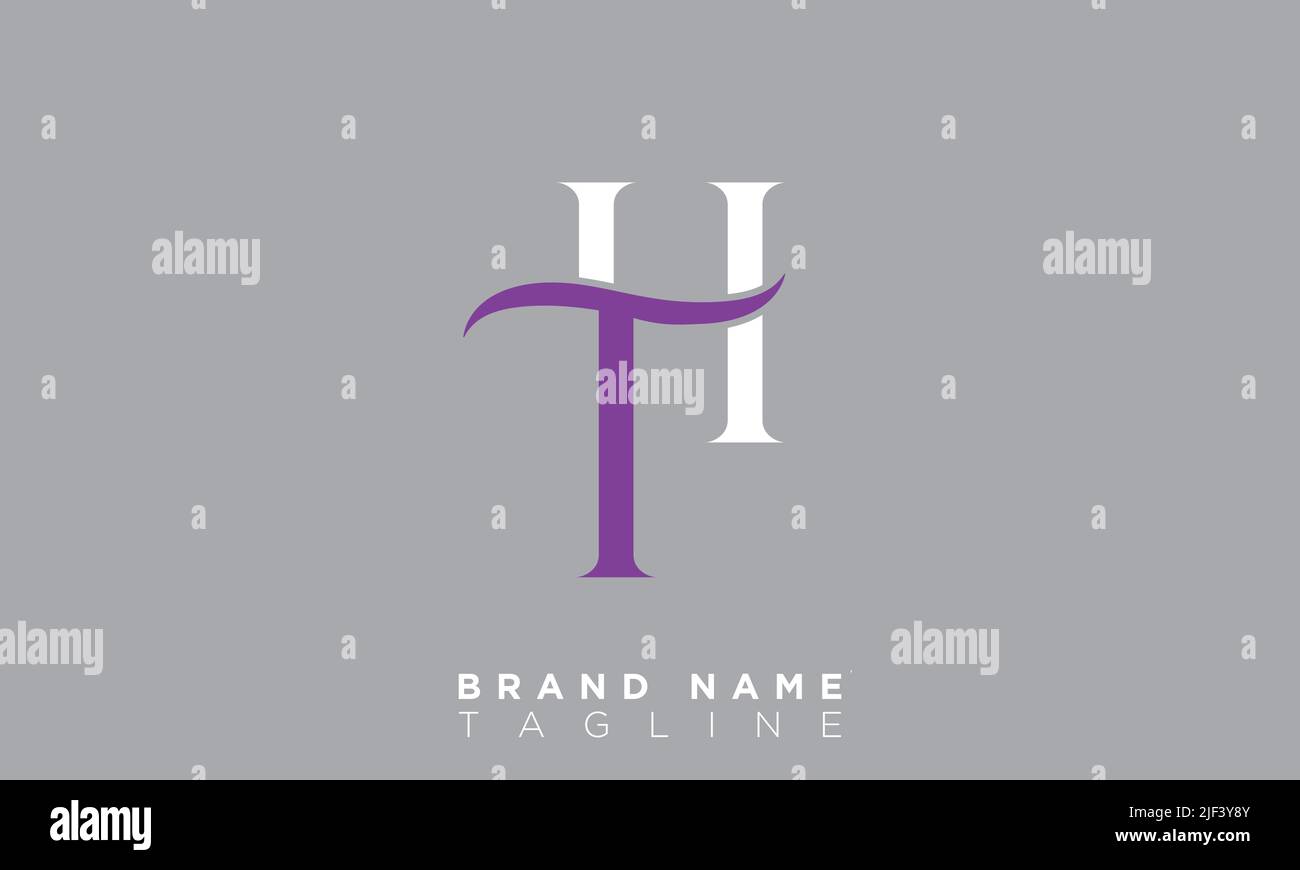 LETTERE alfabetiche iniziali logo monogramma Illustrazione Vettoriale