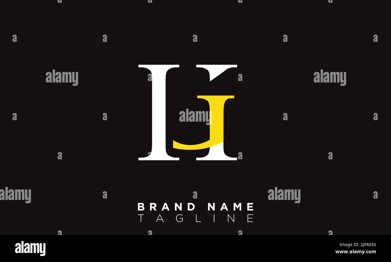 HG lettere alfabetiche iniziali logo monogramma Illustrazione Vettoriale