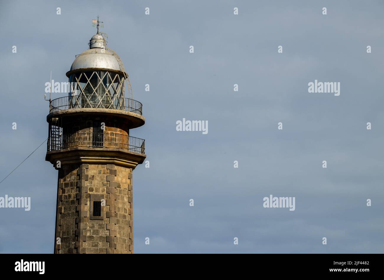 Faro al posto occidentale delle Isole Canarie Faro de Orchilla punto del meridiano principale fino al 1894 Foto Stock