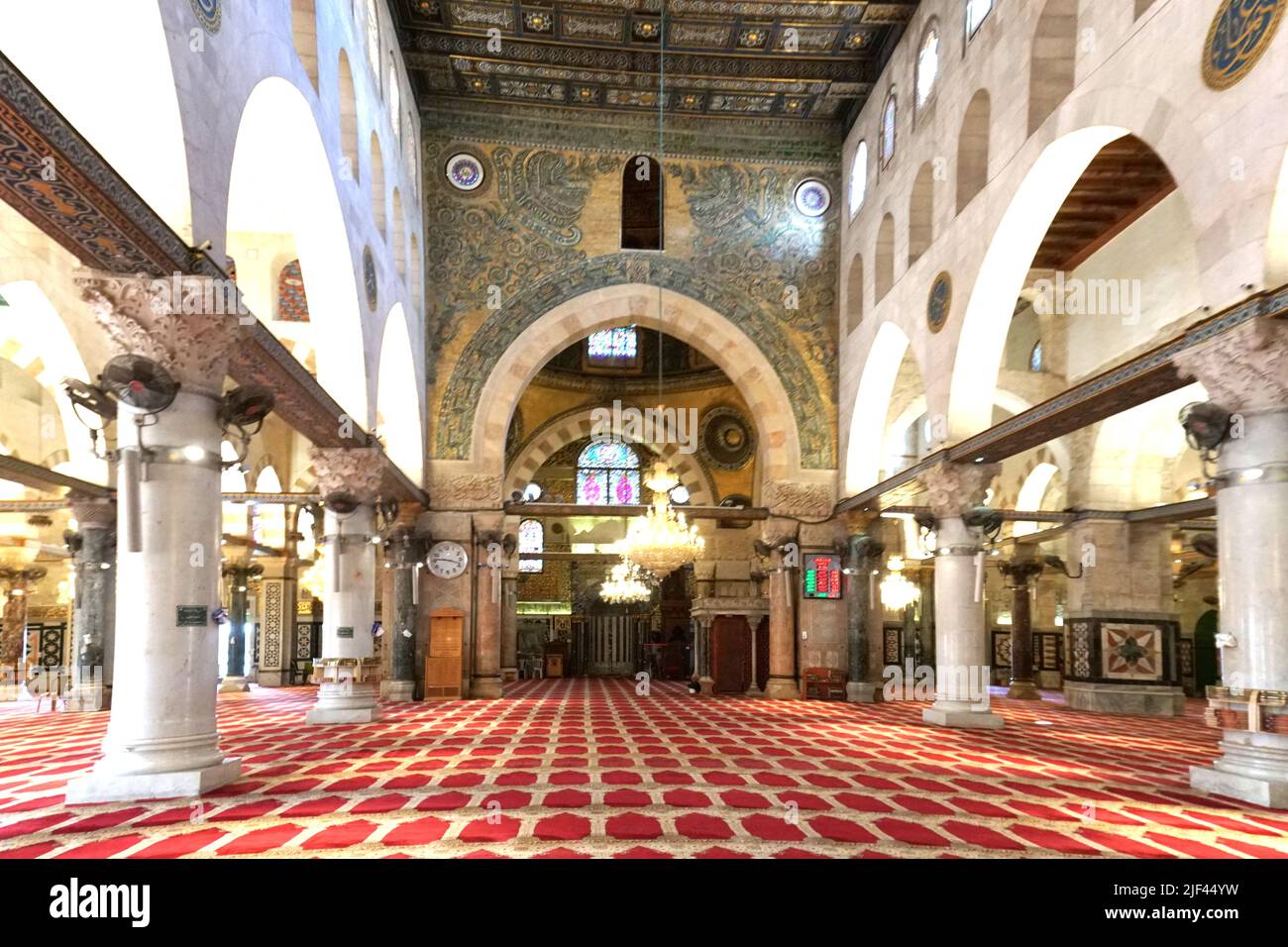Modello In Miniatura Della Moschea Di Al-Aqsa – Decorazione Islamica In Metallo Dorato Per Collezione O Desktop