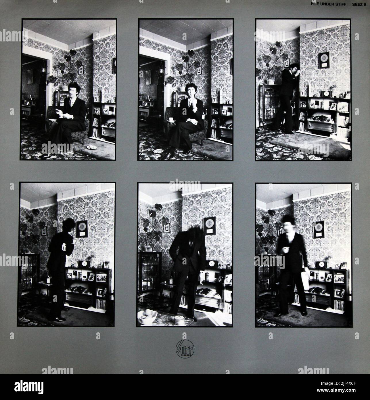 Jona Lewie: 1978. Copertina posteriore LP: "D'altra parte c'è Un pugno" Foto Stock