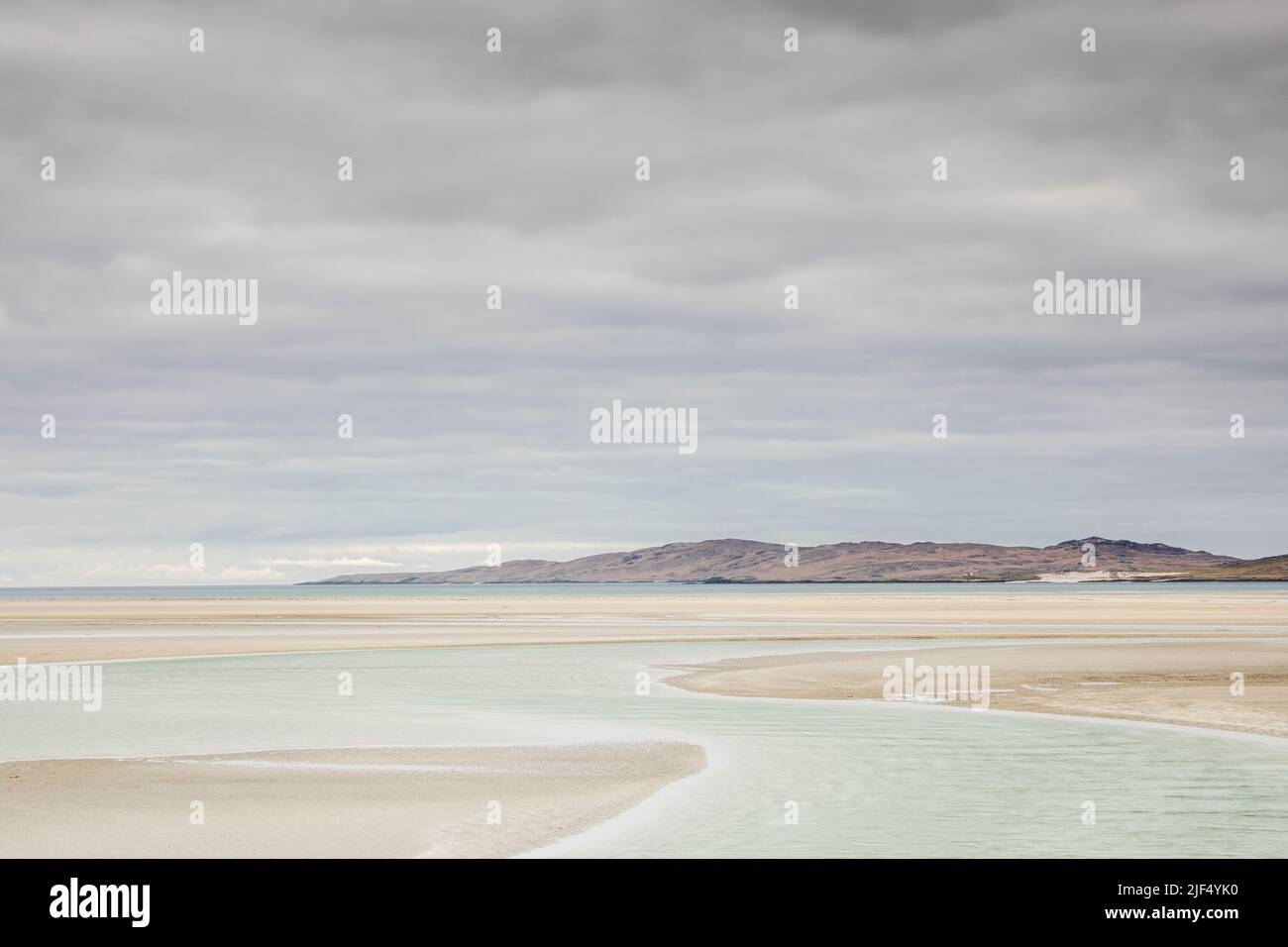 Vista su Fadhail Losgaintir a Taransay, Harris, Ebridi esterne, Scozia Foto Stock