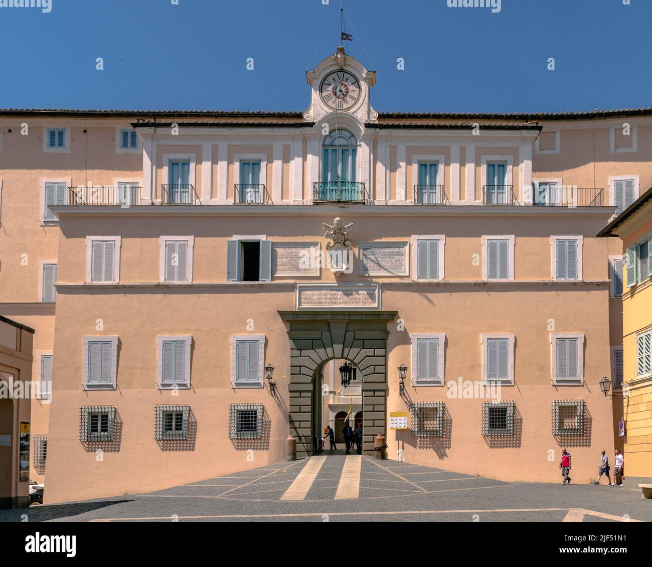 Castel Gandolfo, Roma, Italia, 21/05/2022:Palazzo Papale al Castello Gandolfo, vicino Roma Italia. Questo edificio è il rifugio estivo per il Papa. Foto Stock