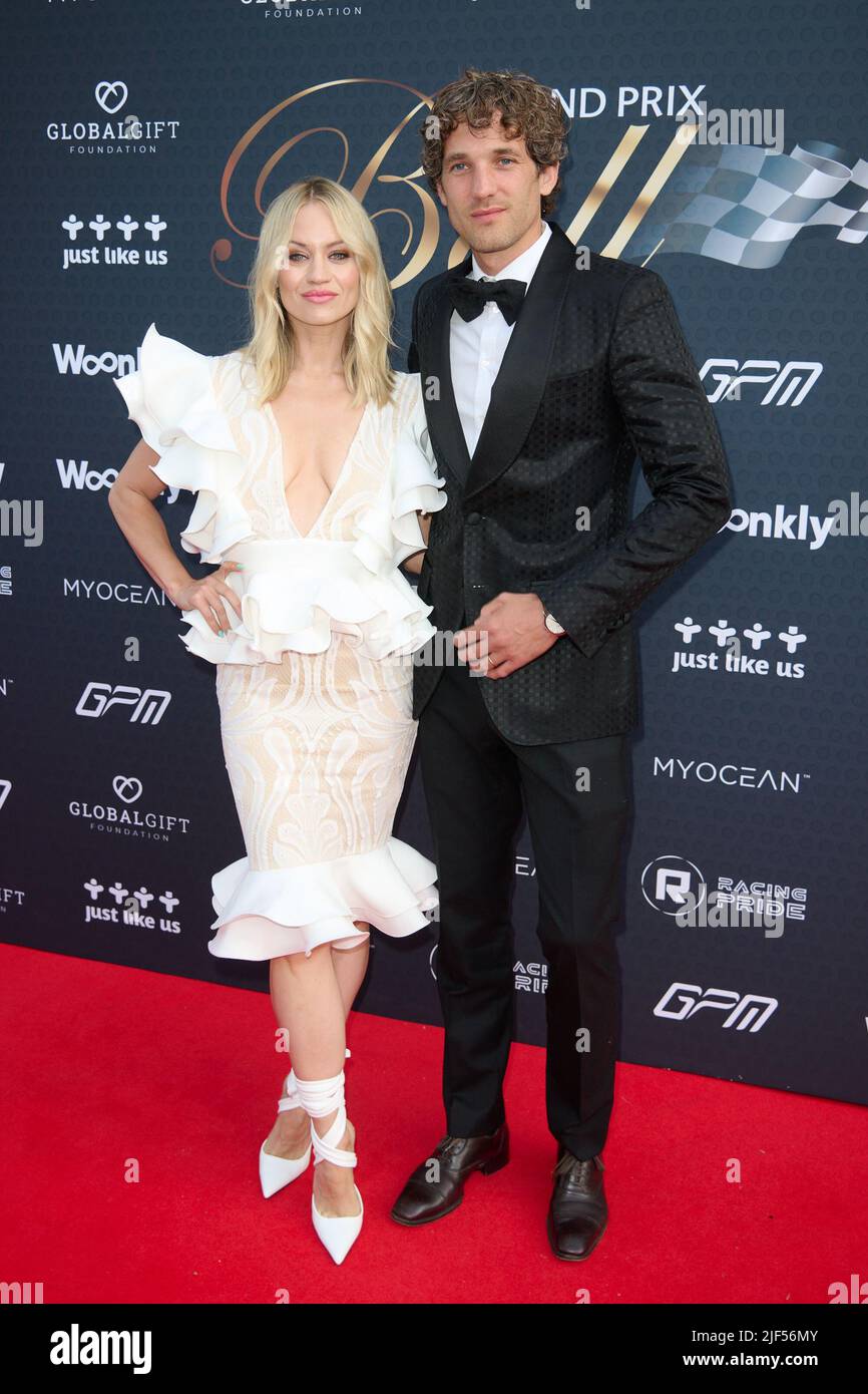 Londra, Regno Unito . 29 giugno 2022. Kimberly Wyatt è stato raffigurato in occasione della gara annuale del Gran Premio del 12th, in aiuto della Global Gift Foundation tenutasi presso l'Hurlingham Club. Credit: Alan D West/Alamy Live News Foto Stock