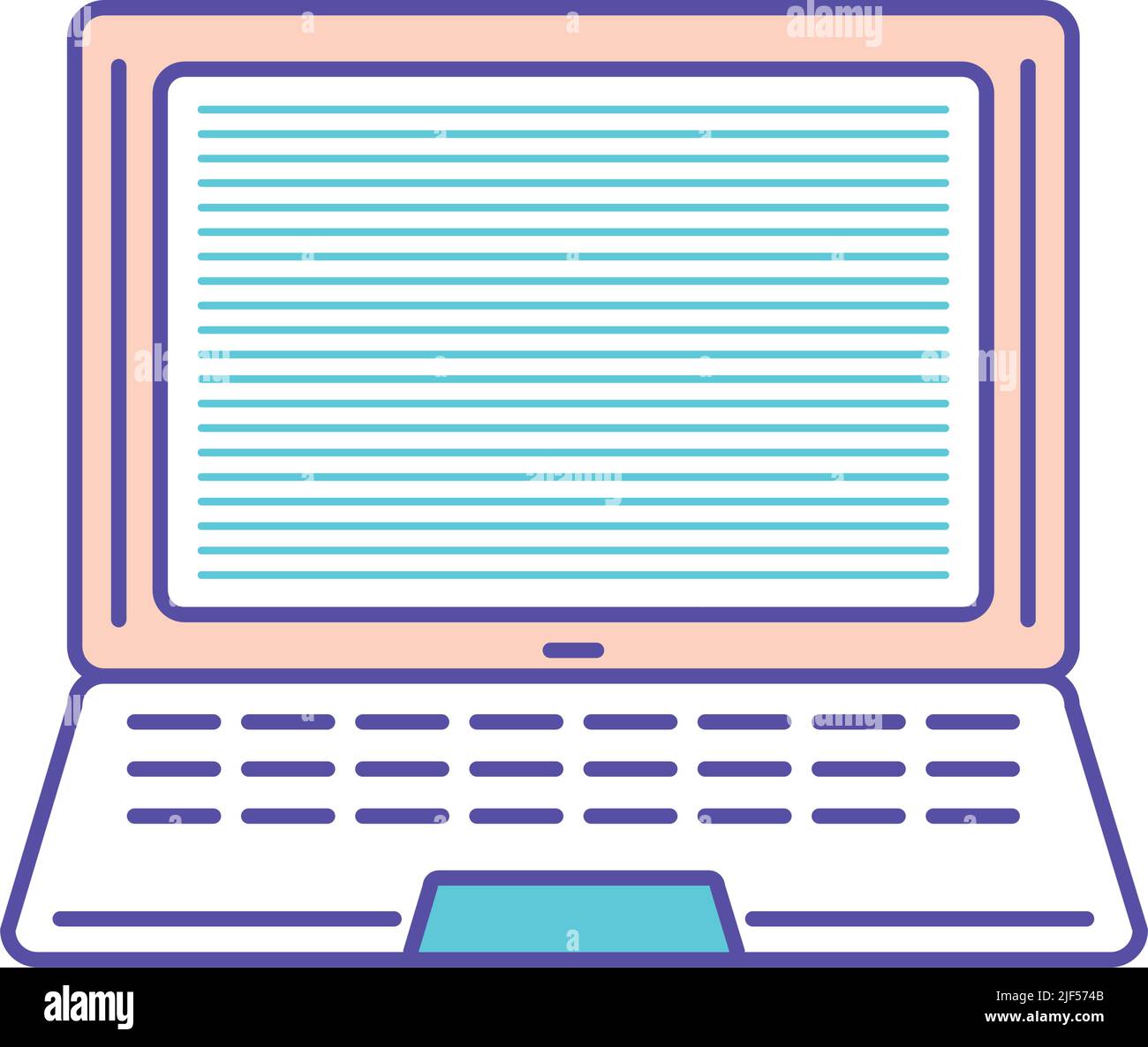 Laptop L'icona di dispositivo Illustrazione Vettoriale