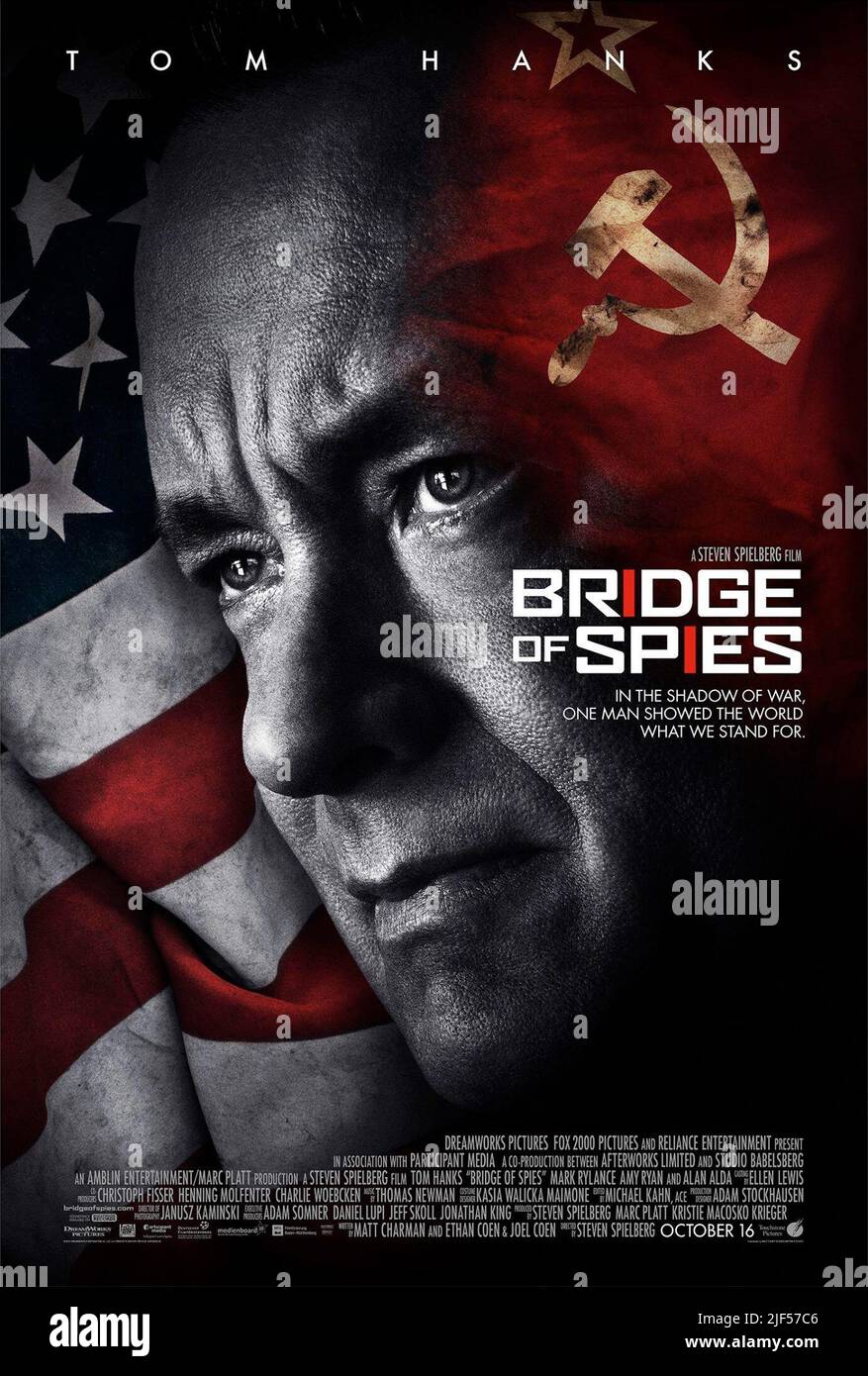 TOM HANKS POSTER, PONTE DI SPIE, 2015 Foto Stock
