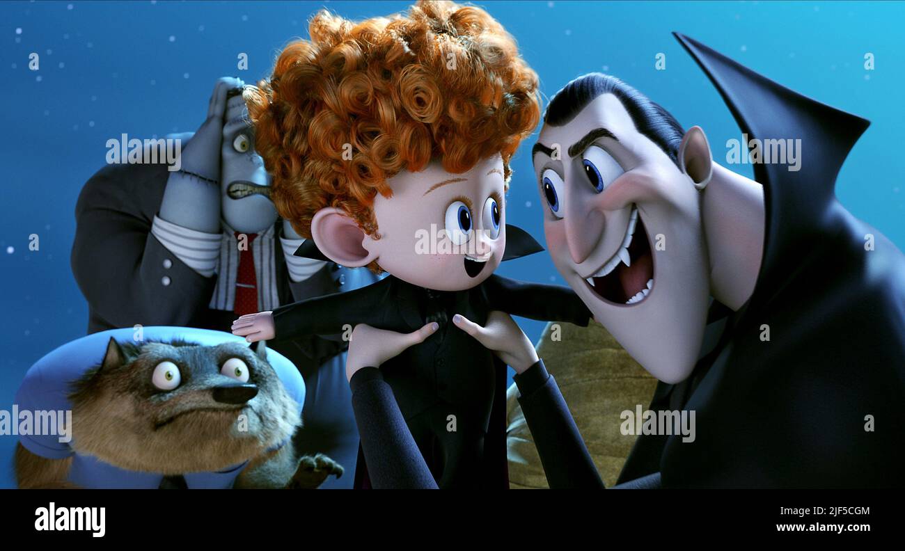 WAYNE,FRANK,DENNIS,DRACULA, HOTEL TRANSILVANIA 2, 2015 Foto Stock