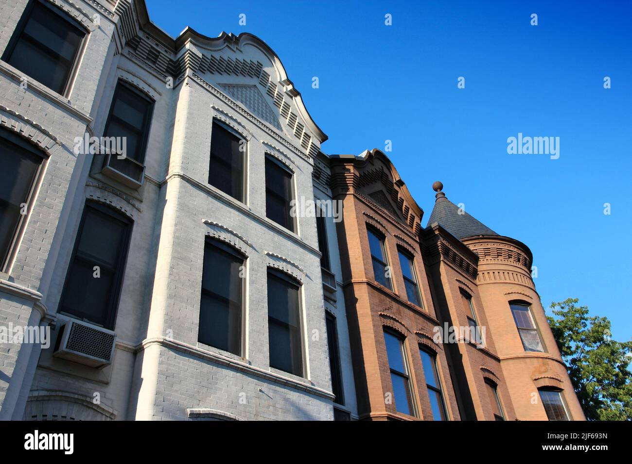 Georgetown architettura residenziale a Washington DC, capitale degli Stati Uniti. Foto Stock