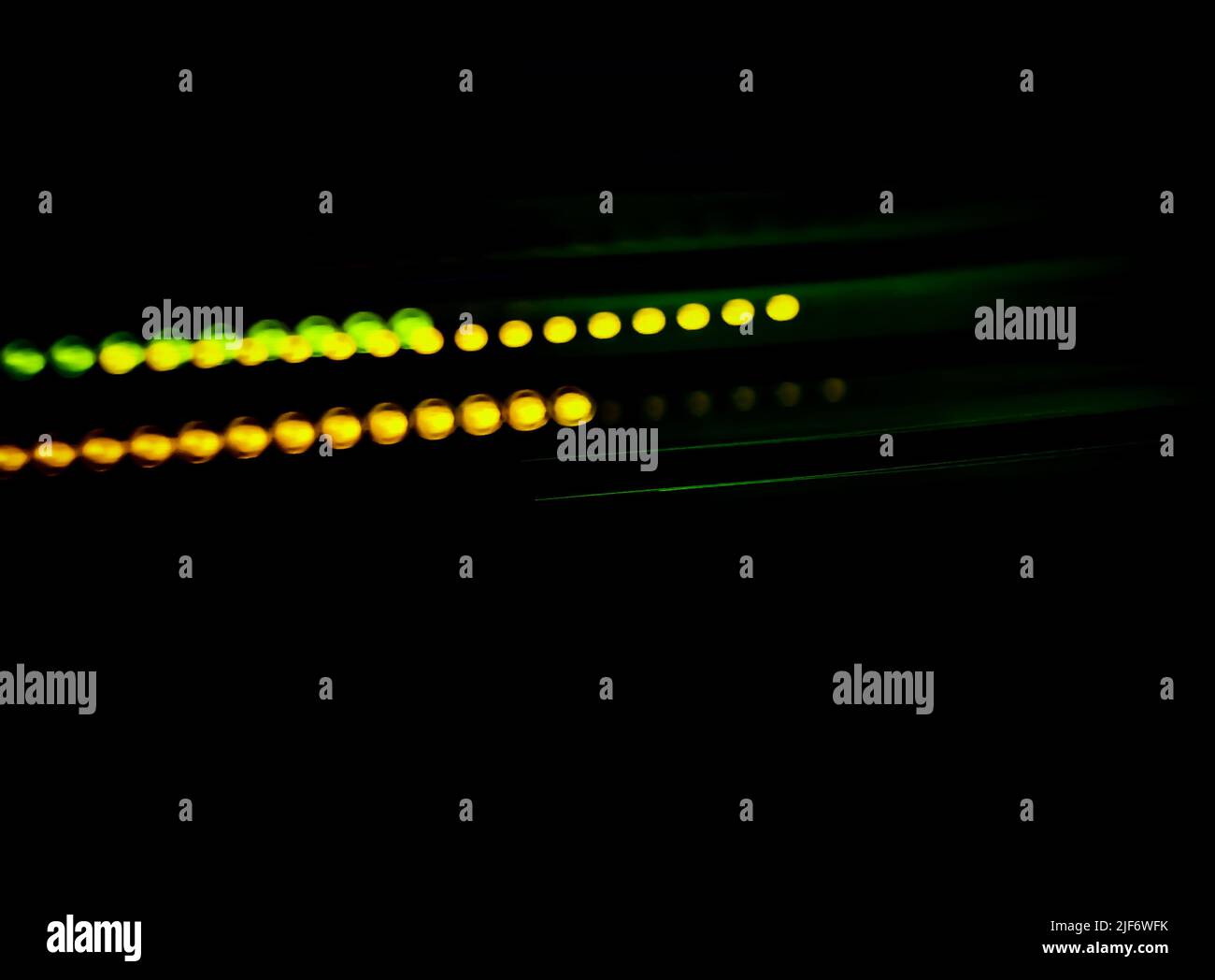 Tecnologia di allarme luci del sistema antifurto sfocato bokeh sfondo. Attivare lo sfondo bokeh del sistema di allarme. Foto Stock