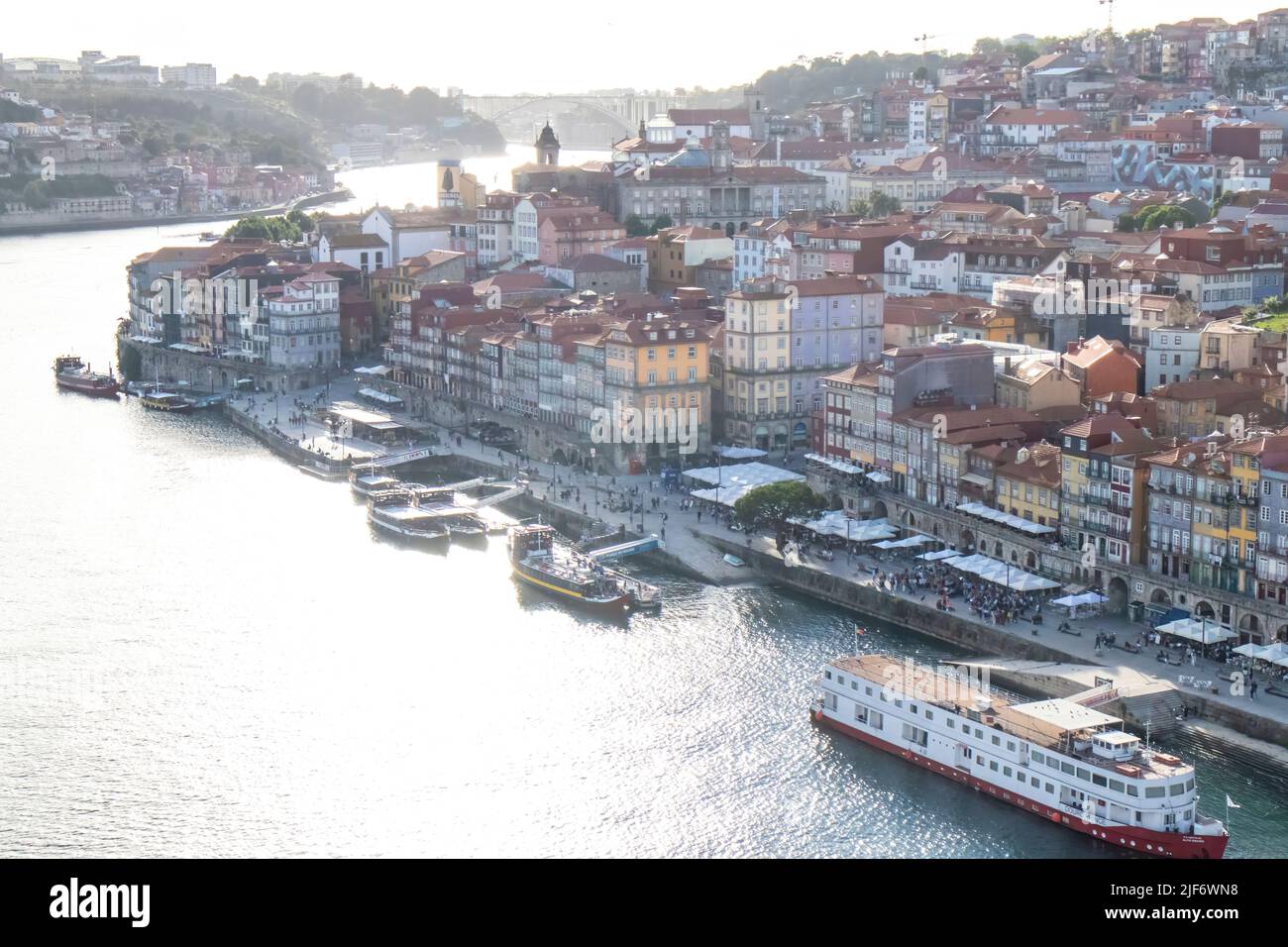 lungo il fiume douro, Porto Foto Stock