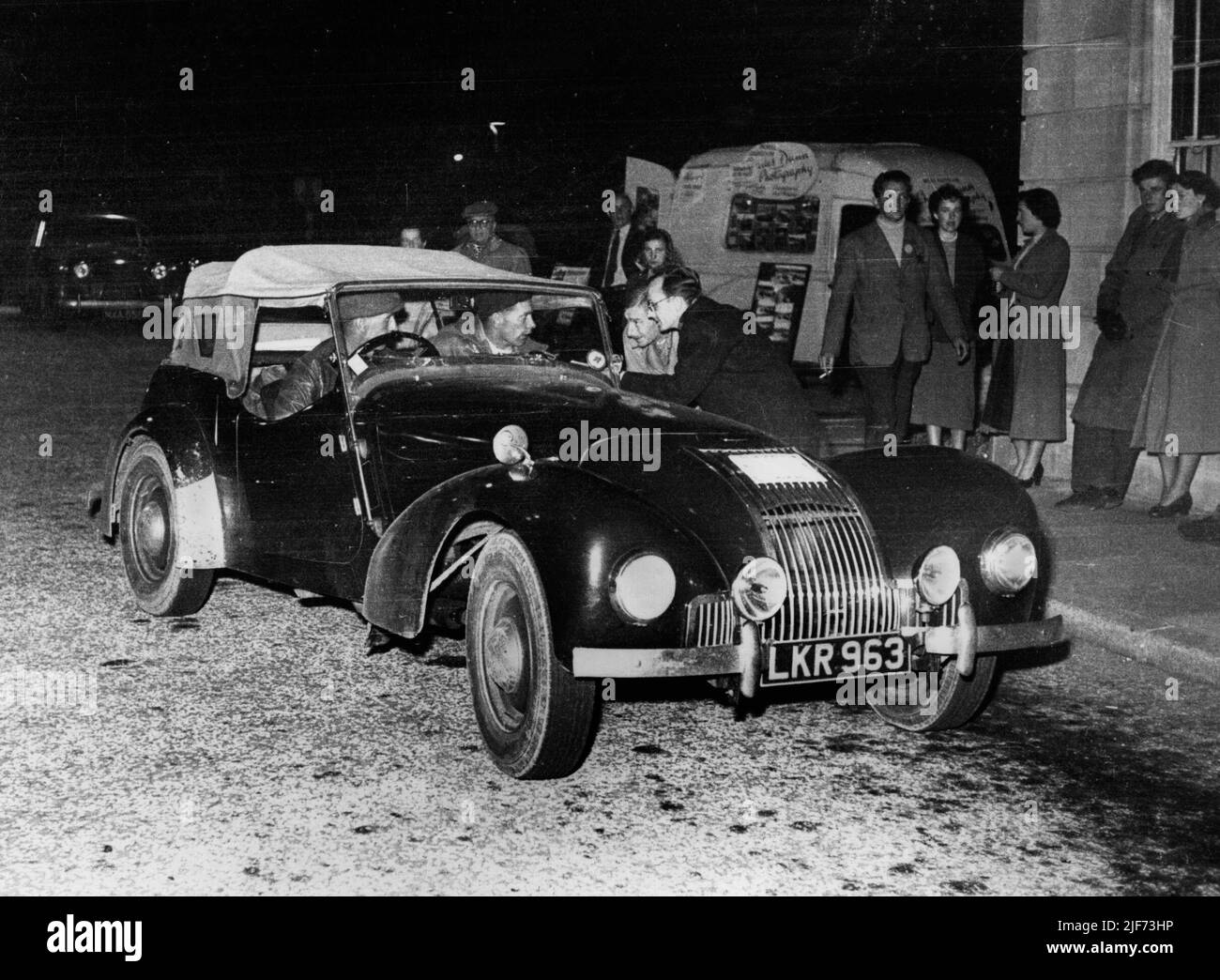1949 Allard tipo L su 1952 London rally Foto Stock