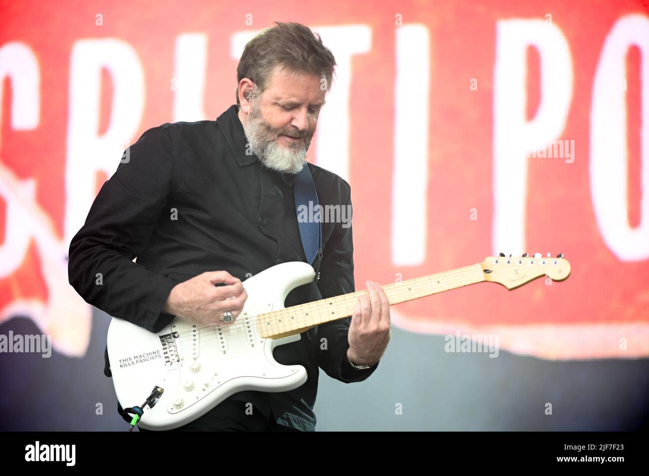 Leeds, South Yorkshire, Regno Unito. 25th giugno 2022. Green Gartside, cantante di Scriti Politti, suona al Lets Rock Leeds 80s Festival di Leeds. (Credit Image: © Robin Burns/SOPA Images via ZUMA Press Wire) Foto Stock