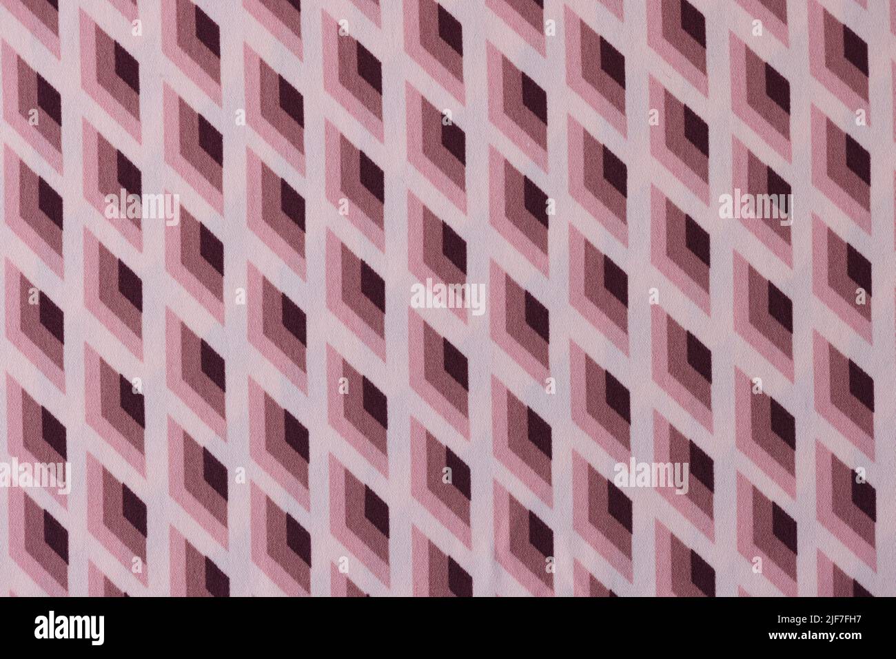 Primo piano in tessuto diagonale rosa astratto senza cuciture Foto Stock