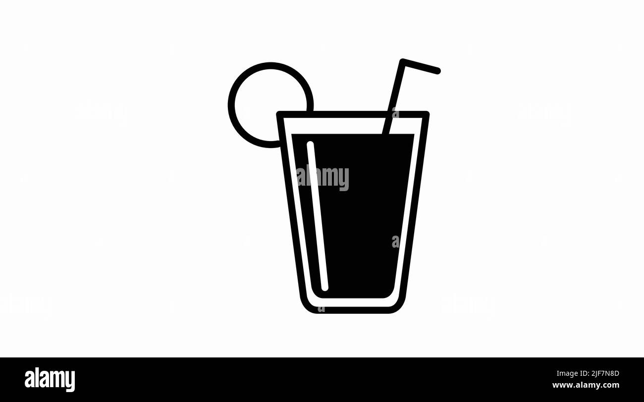 Set di icone bevande. Set isolato vettoriale di bevande diverse Illustrazione Vettoriale