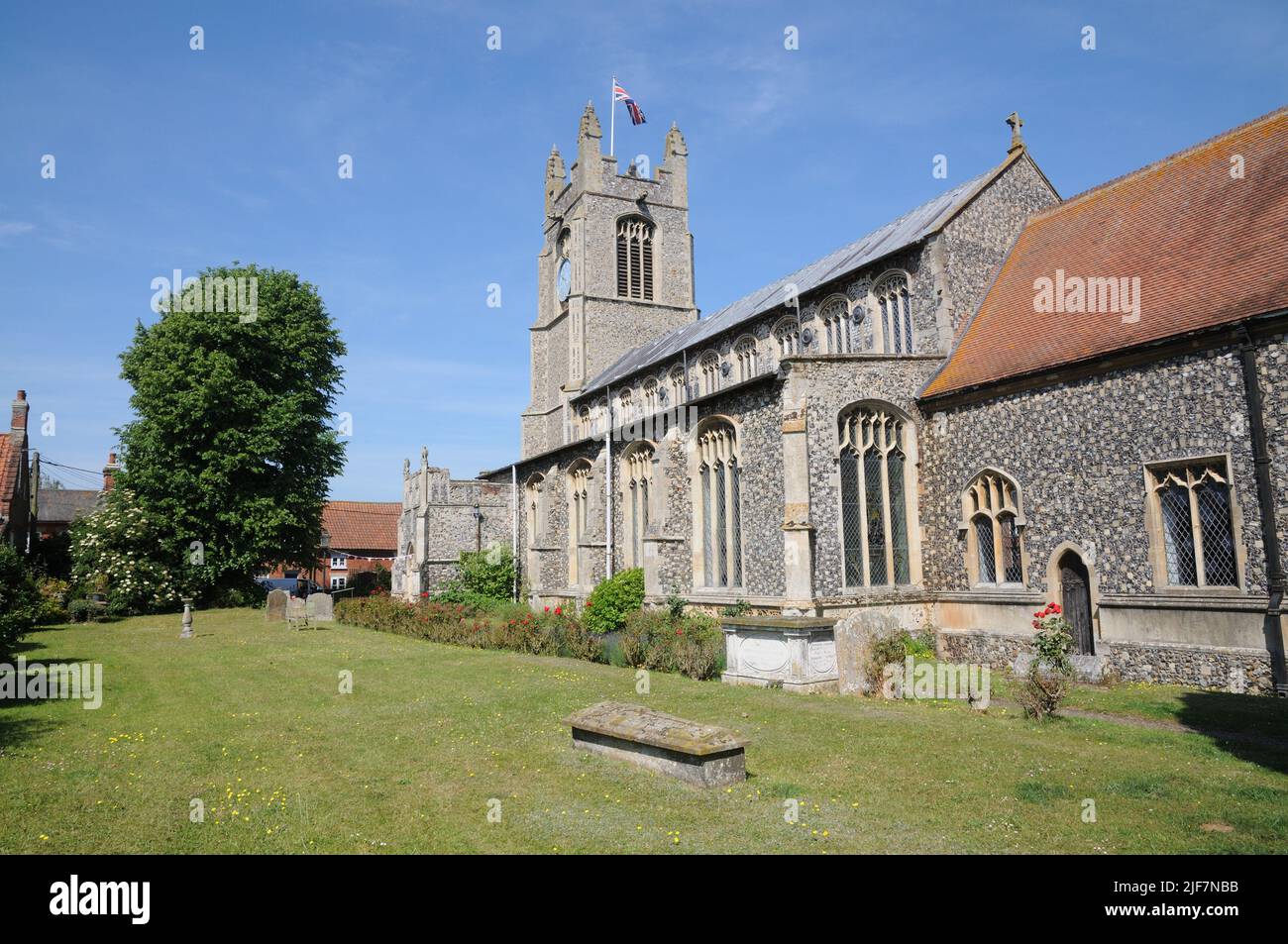 St Martin's Church, New Buckenham, Norfolk Foto Stock