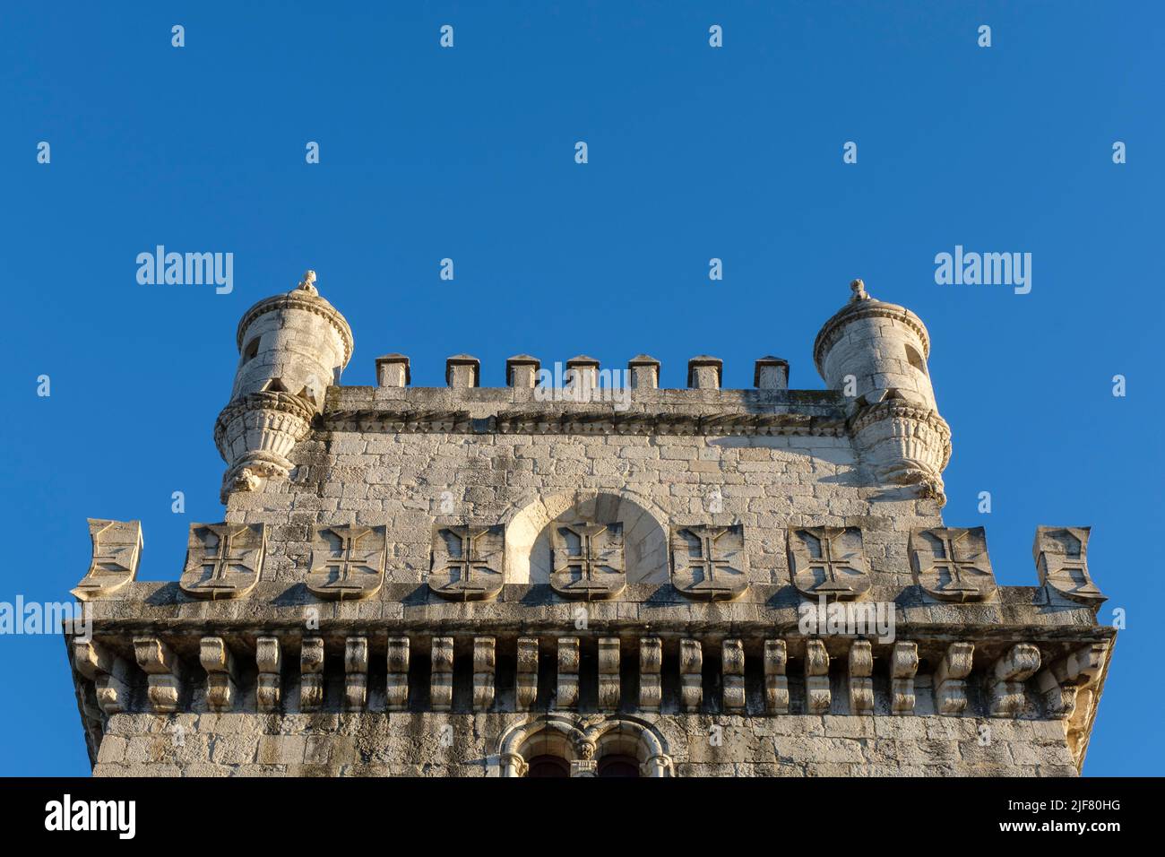 La città di Lisbona - Torre di Belem è una delle sette meraviglie del Portogallo | la ville de Lisbonne - tour de Belem l'une des sept merveilles du Portugal Foto Stock