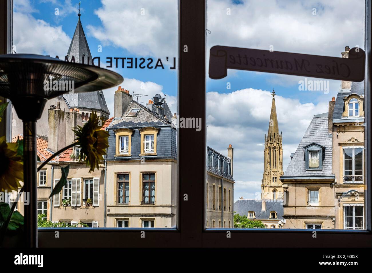 Tra Seille e Moselle la città di Metz - il mercato coperto| Entre Seille et Moselle la ville de Metz - le marche couvert Foto Stock