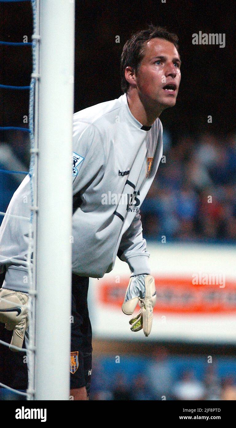 PORTSMOUTH V VILLA 23-08-05 ASTON VILLA PORTIERE THOMAS SORENSEN PIC MIKE WALKER, 2005 Foto Stock