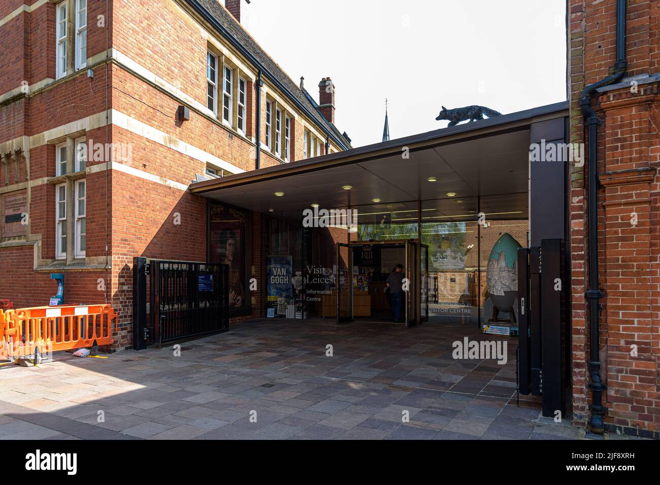 L'ingresso al King Richard III Visitor Center di Leicester, Regno Unito Foto Stock
