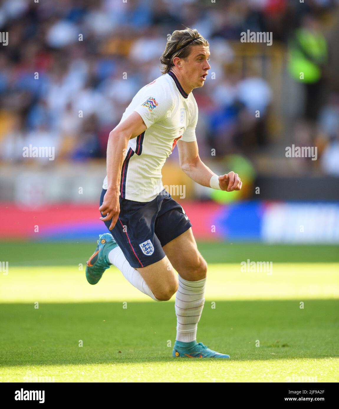 Inghilterra / Ungheria - Lega delle Nazioni UEFA. 14/6/22 Conor Gallagher durante la partita della Lega delle Nazioni contro l'Ungheria. PIC : Mark Pain / Alamy Foto Stock
